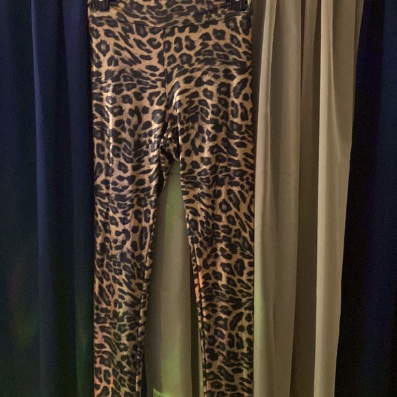 Gold Leopard Print Tights - Picture 4 of 4